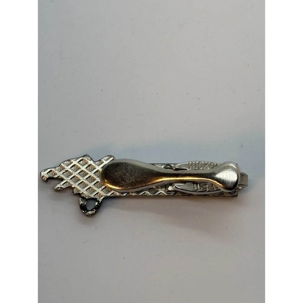 Vintage Hickok Tie Pin in‎ Silver Tone Eagle Head AS IS